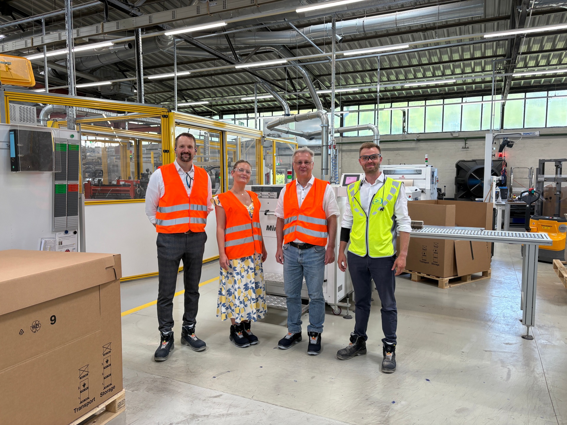 Unternehmensbesuch bei Smurfit Westrock euro-lok in Heppenheim