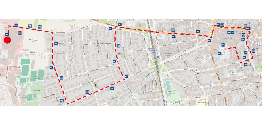 Streckenverlauf Fastnachtsumzug 2026