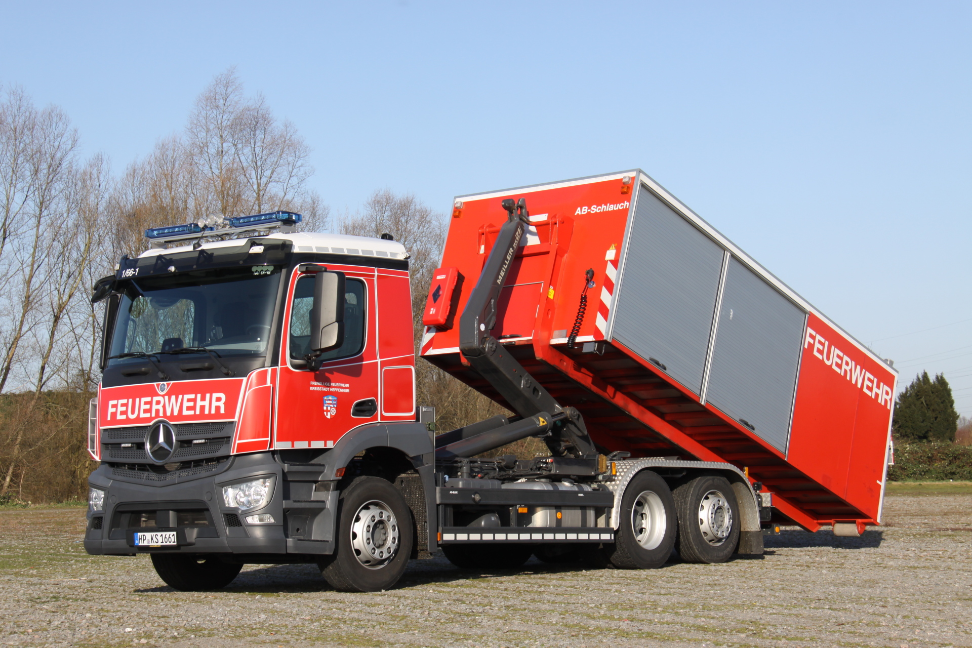 Neues Wechselladerfahrzeug Feuerwehr Heppenheim