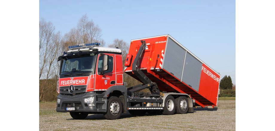 Neues Wechselladerfahrzeug Feuerwehr Heppenheim