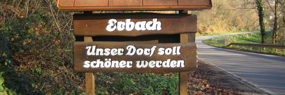 Ortseinfahrt Erbach