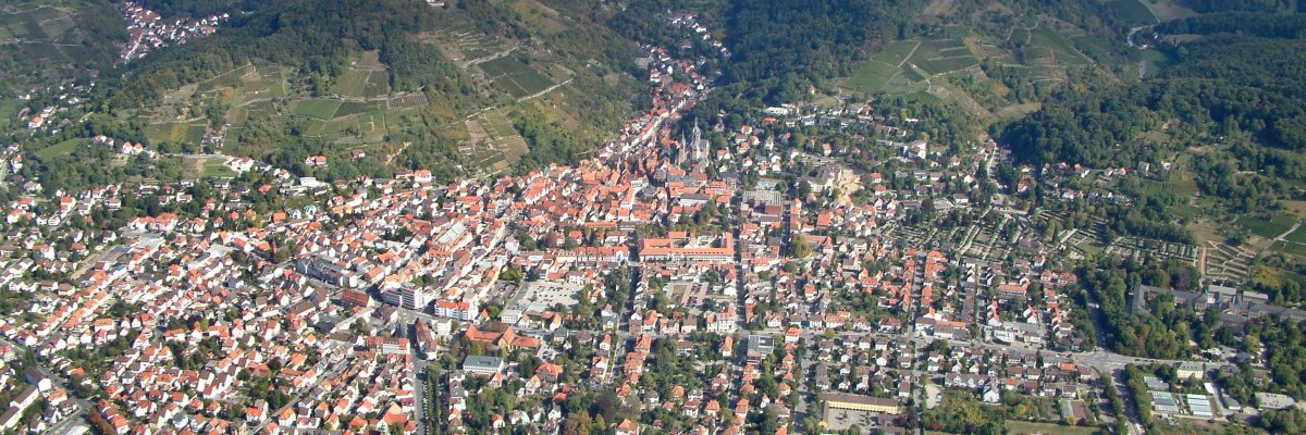 Luftbild Stadt Heppenheim