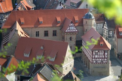 Amtshof Heppenheim Luftaufnahme Kurmainzer Amtshof