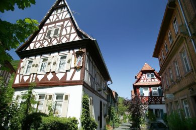 Schunkengasse Heppenheim Schunkengasse mit seinen alten Fachwerkhäusern