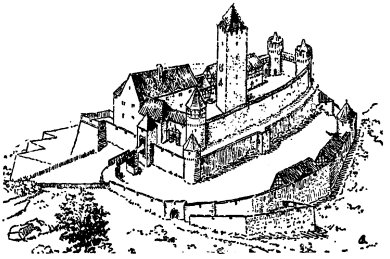 Starkenburg Strichzeichnung