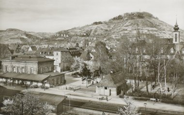 Der Heppenheimer Bahnhof um 1960