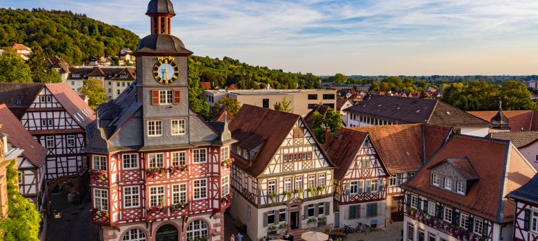 Marktplatzansicht Luftaufnahme Marktplatzansicht Luftaufnahme