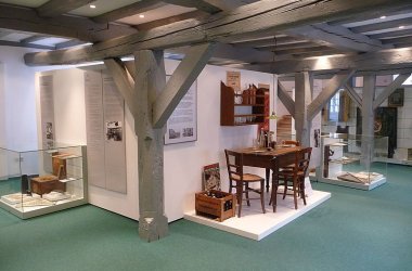 Blick in die Dauerausstellung: Darstellung einer alten Wirtschaft