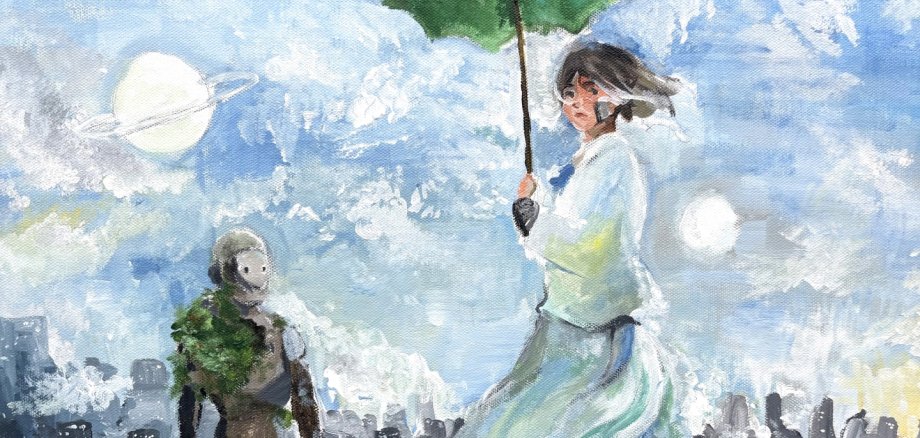 „Utopien und fremde Welten“ - Arbeiten aus dem Kunstunterricht des Starkenburg-Gymnasiums