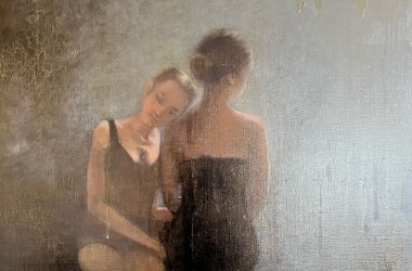 Bild von Kristine Narvida" Sieh wie ich mich bewege" Öl auf Leinen