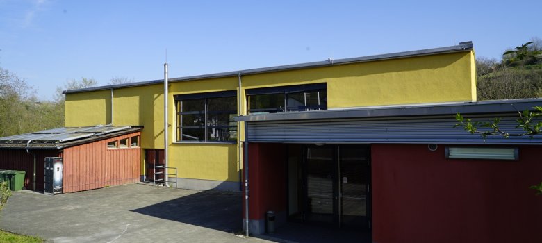 Schlossberghalle Hambach Außenansicht Schlossberghalle Hambach