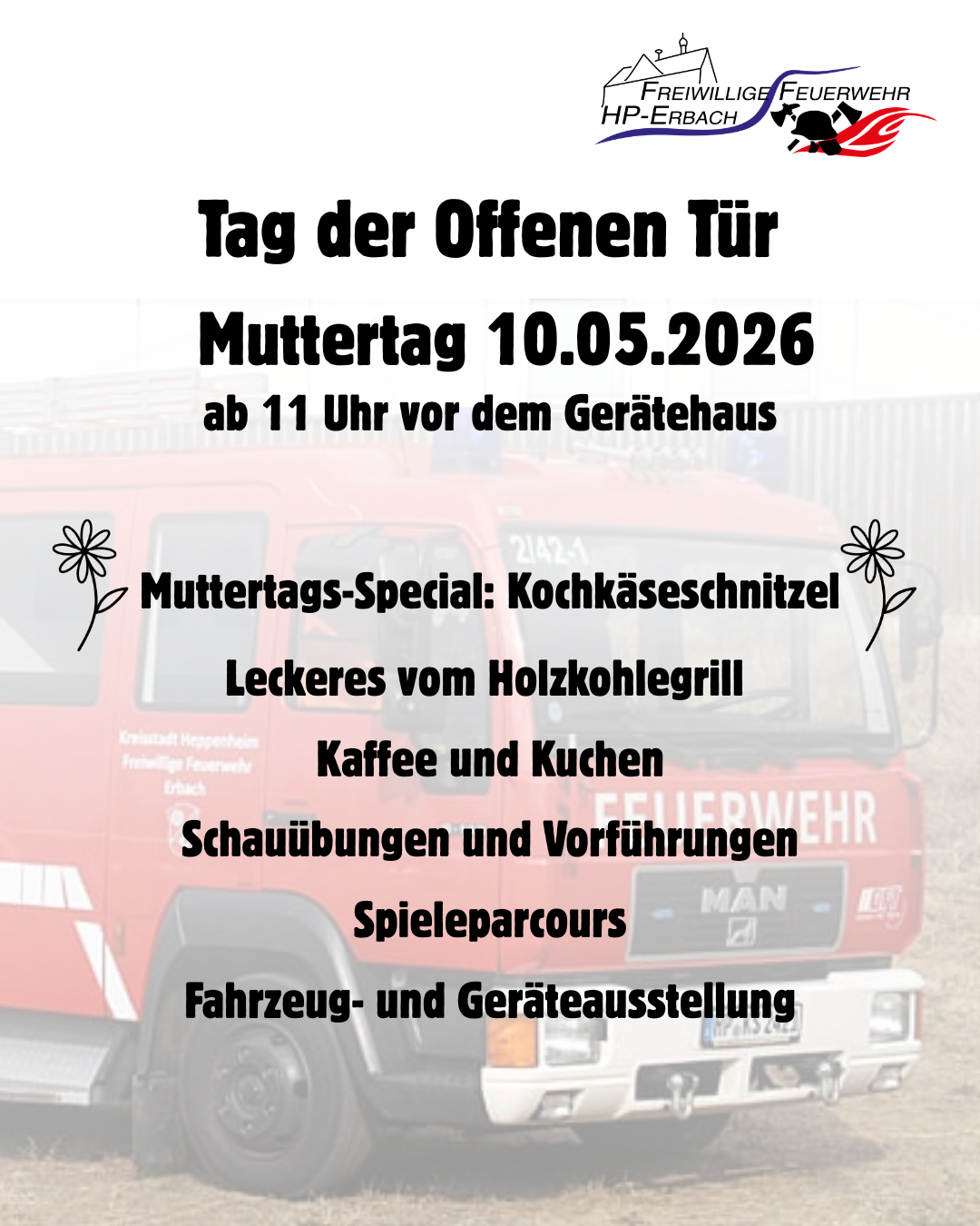 Tag der Offenen Tür Muttertag 10.05.2026 - 2