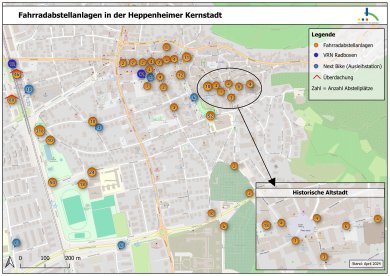 Übersichtskarte VRNnextbike Stationen Übersichtskarte VRNnextbike Stationen