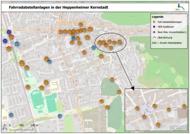 Übersichtskarte VRNnextbike Stationen